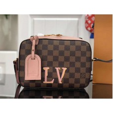 Louis Vuitton Damier Ebene Canvas Saintonge Różowy n40154