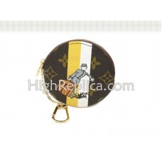 Portmonetka Louis Vuitton Monogram Groom Round Coin Purse Yellow